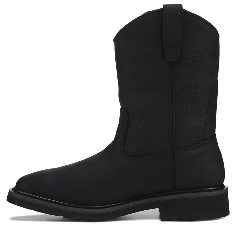 Men's Altman Steel Toe Waterproof Boots (Black Leather)