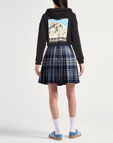 Woman Sweatshirt Black Size XS Cotton, Elastane