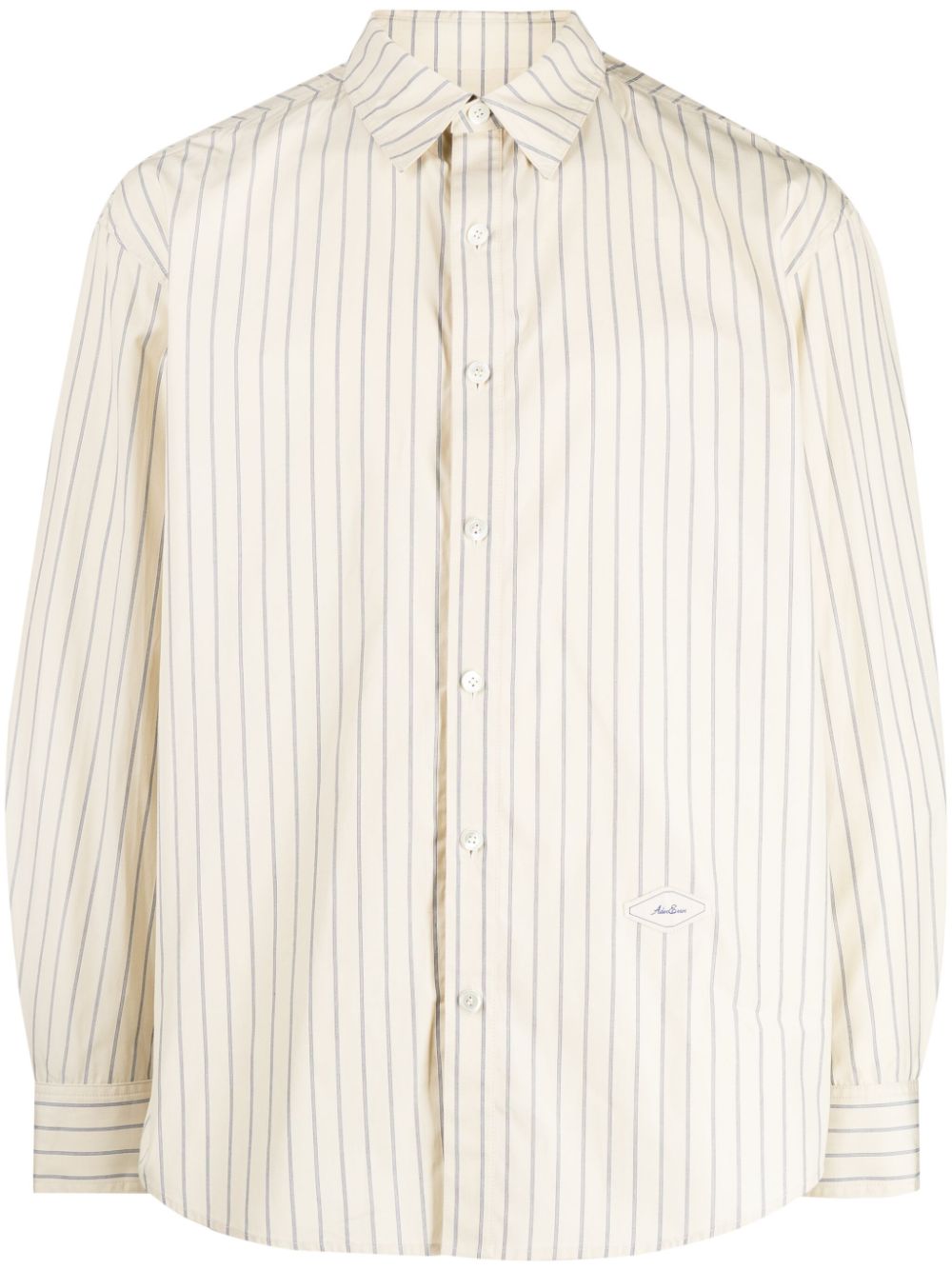 Striped cotton shirt - Neutrals