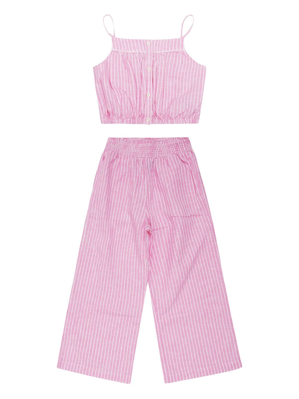 POLO RALPH LAUREN KIDS striped trouser set - Pink