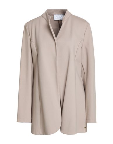 Woman Jacket Taupe Size 12 Viscose, Polyamide, Elastane