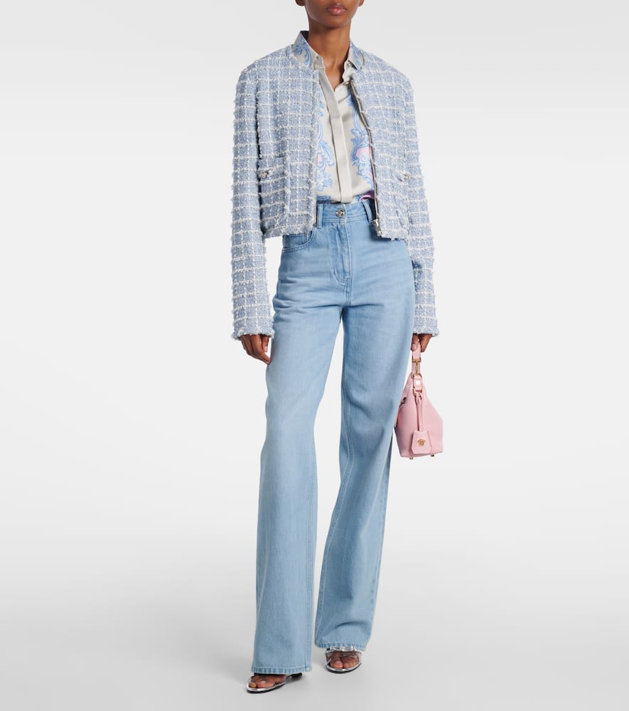 High-rise wide-leg jeans
