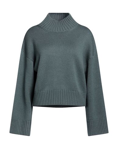 Woman Turtleneck Charcoal Size 10 Virgin Wool