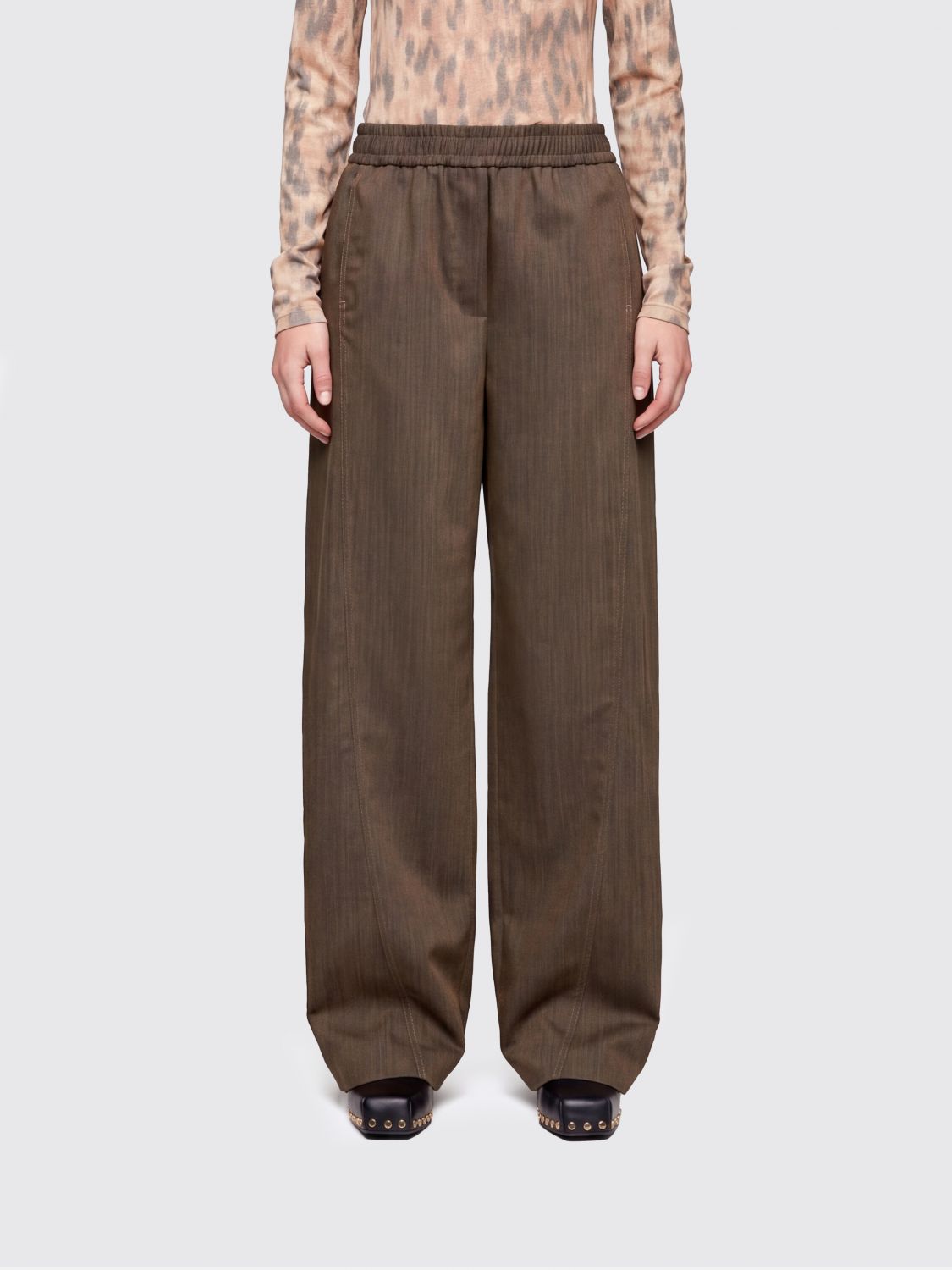Pants Woman color Mud