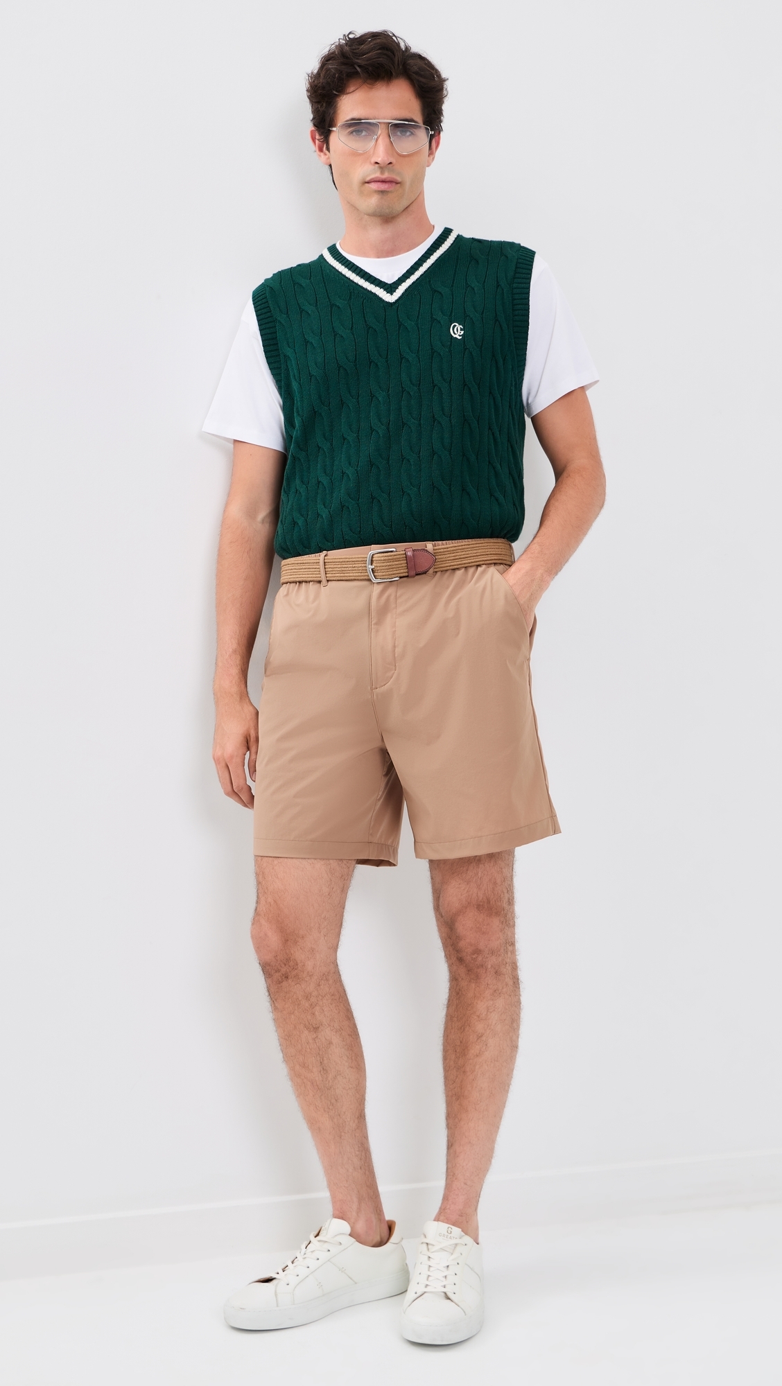 Cable Knit Vest Fern