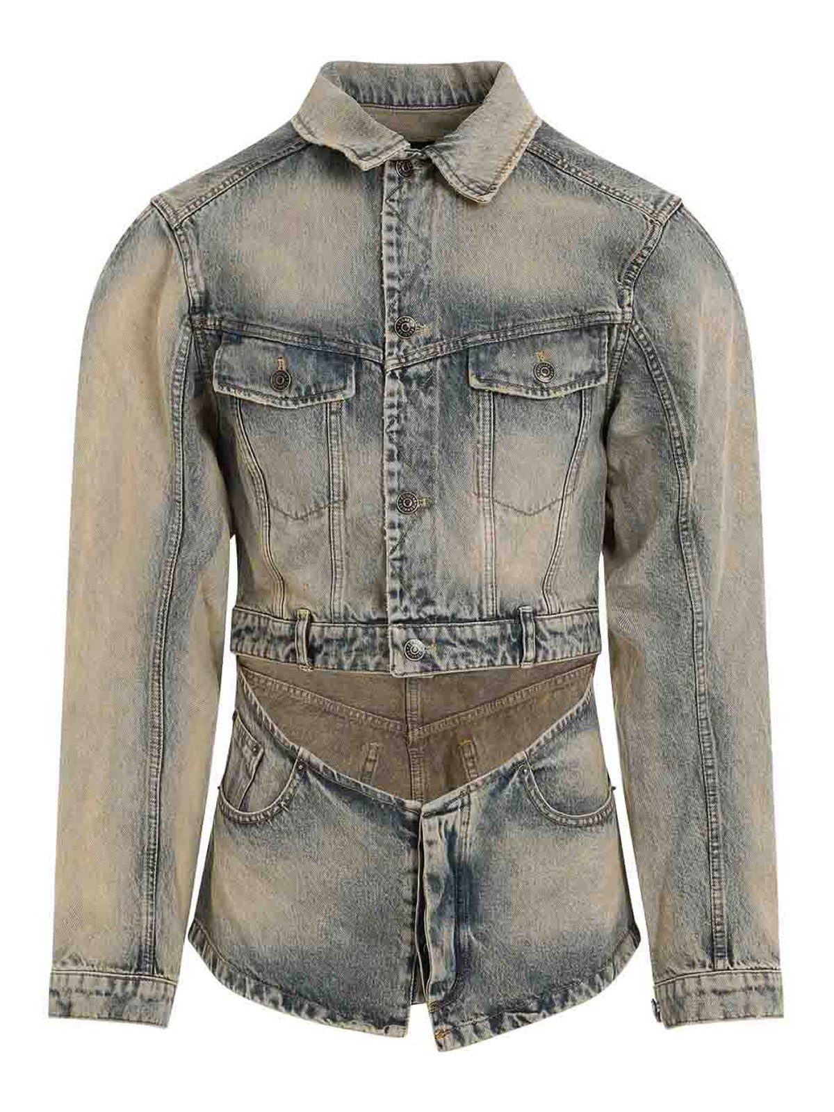 Cutout Denim Jacket