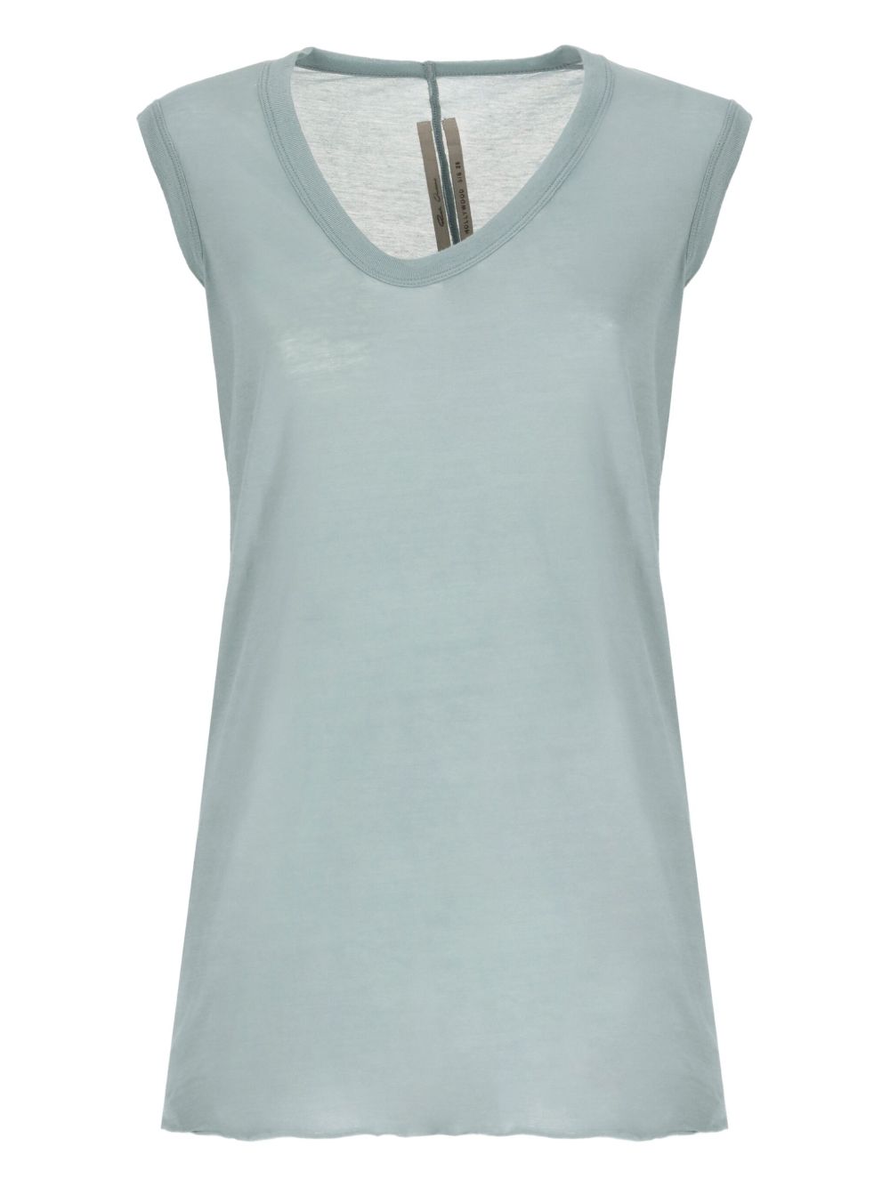 V-neck sleeveless T-shirt - Brown