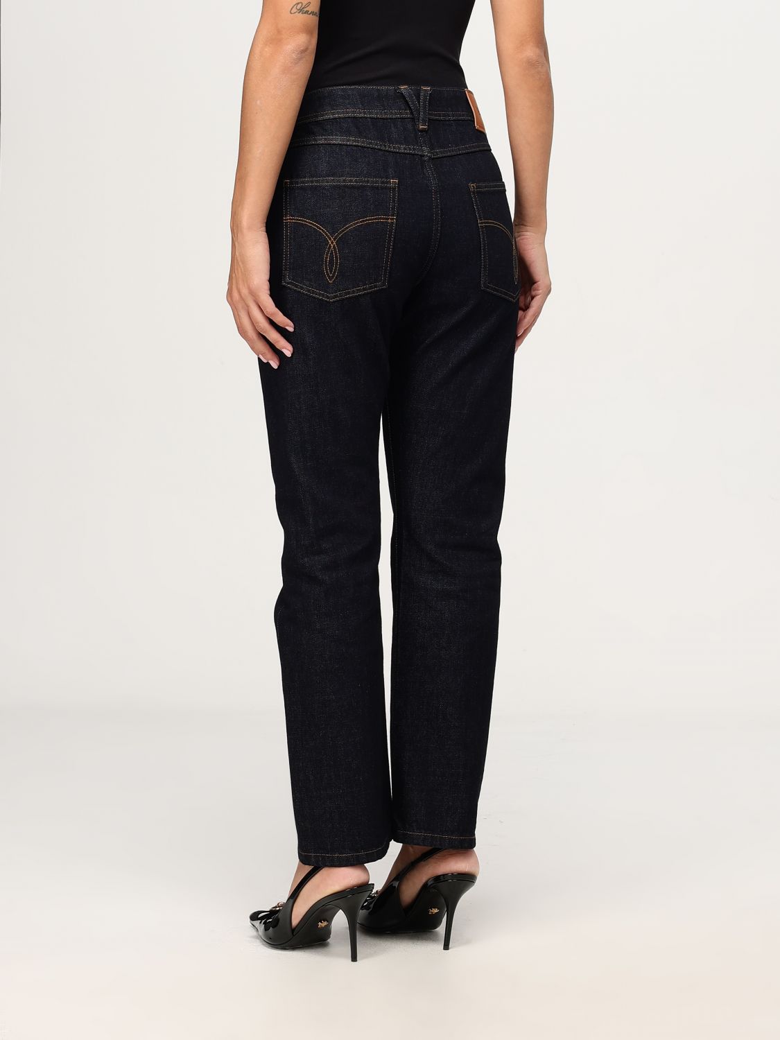 Medusa '95 cropped jeans - Blue