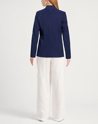 Woman Jacket Navy Size 10 Polyamide, Elastane