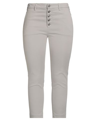 Woman Pants Light grey Size 32 Cotton, Lyocell, Elastane