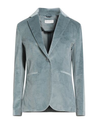 Circolo 1901 Woman Blazer Sky blue Size 10 Cotton, Elastane