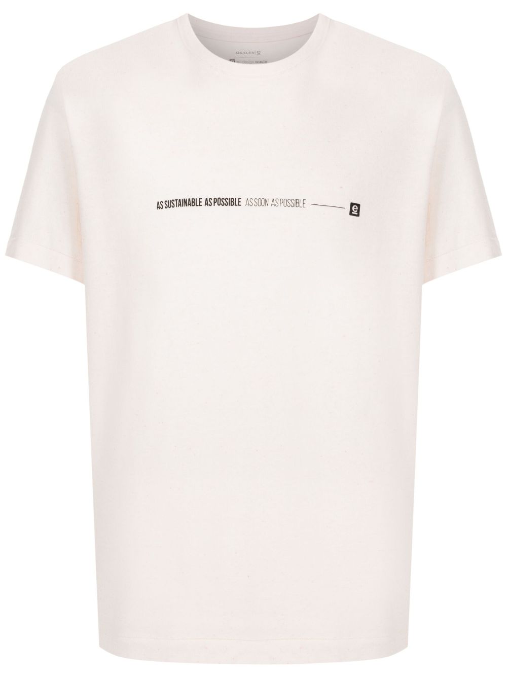 Slogan-print T-Shirt - Neutrals