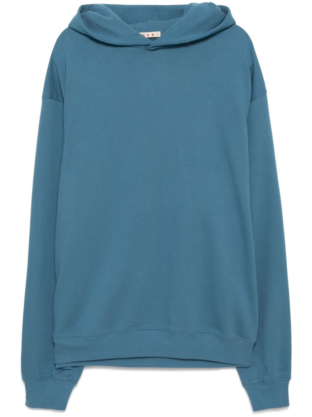 Logo-stitched hoodie - Blue