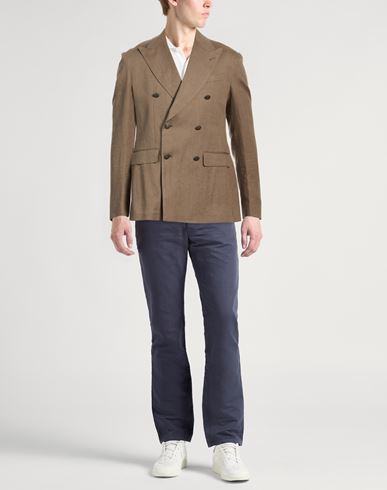 Man Blazer Taupe Size 38 Cotton, Polyamide, Elastane