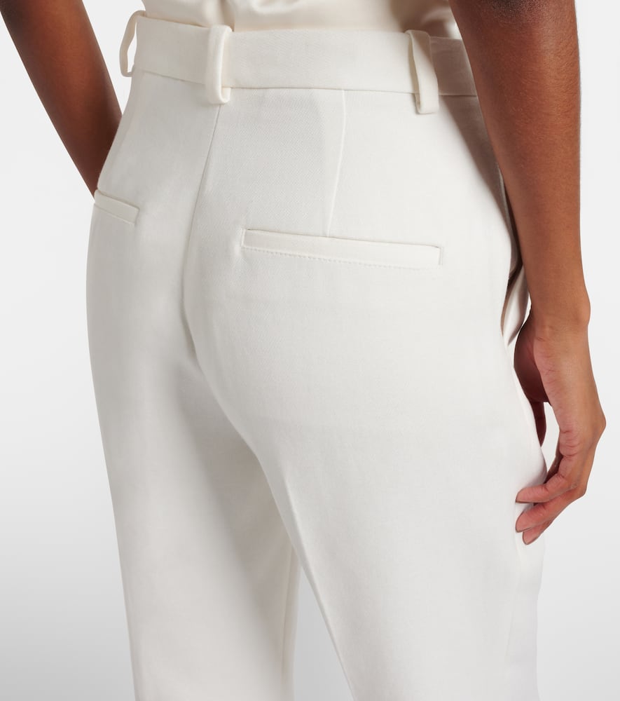 Mid-rise flared pants