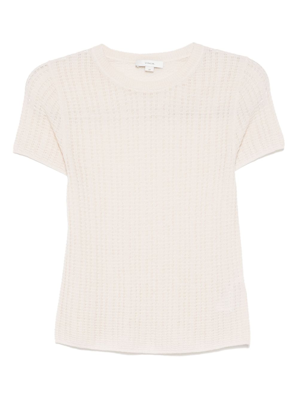 Vince waffle-knit T-shirt - Neutrals