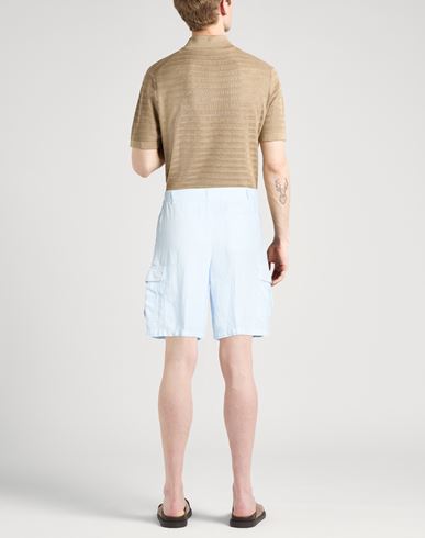 Man Shorts & Bermuda Shorts Sky blue Size 32 Linen