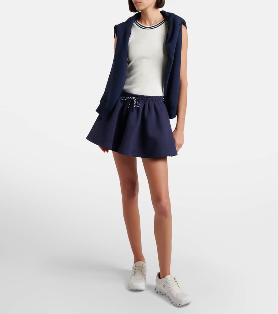 Daria cotton-jersey miniskirt