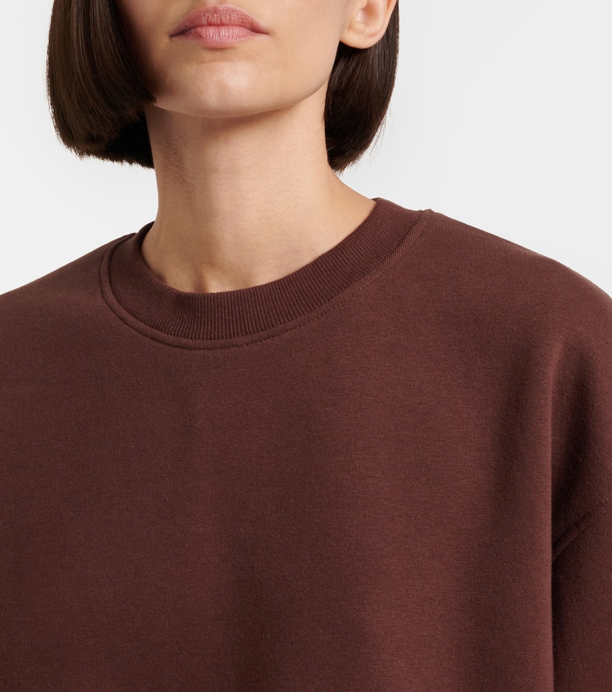 Striped cotton jersey sweatshirt