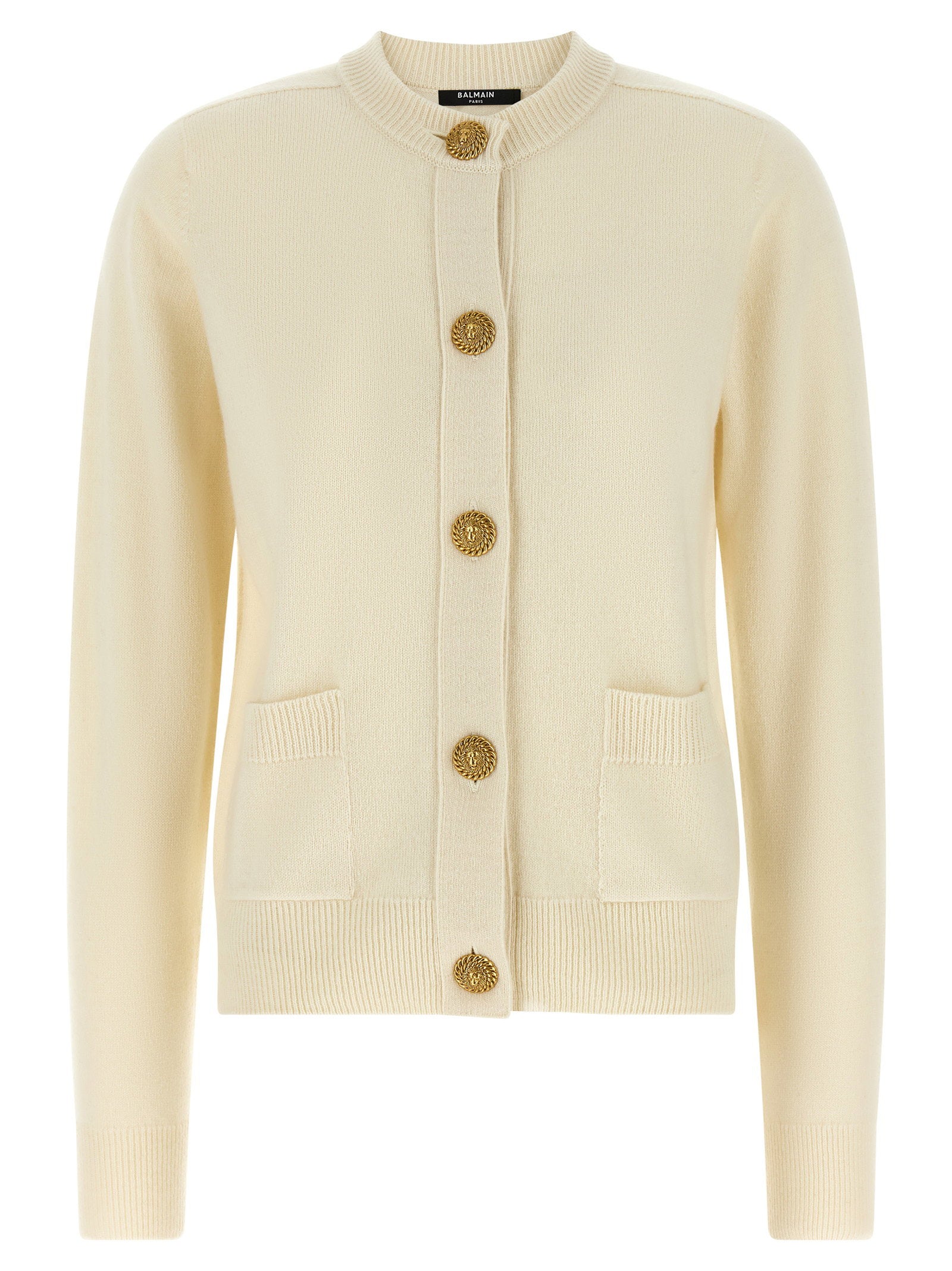Cashmere and Virgin Wool Blend Cardigan — Ivory