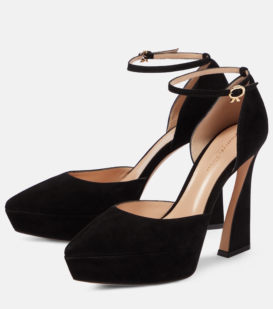 Gianvito Rossi Vertigo suede platform pumps