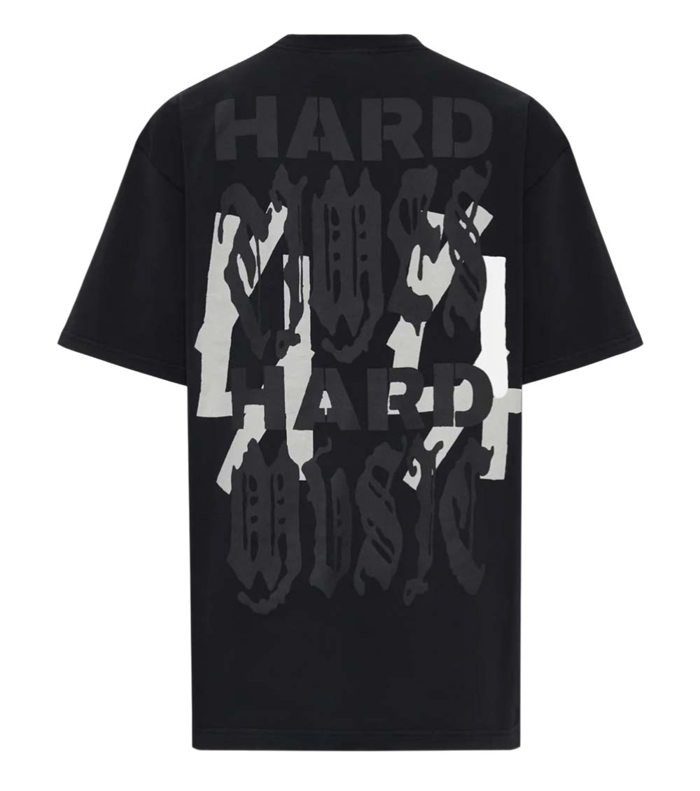 Black Graphic Crew Neck T-Shirt