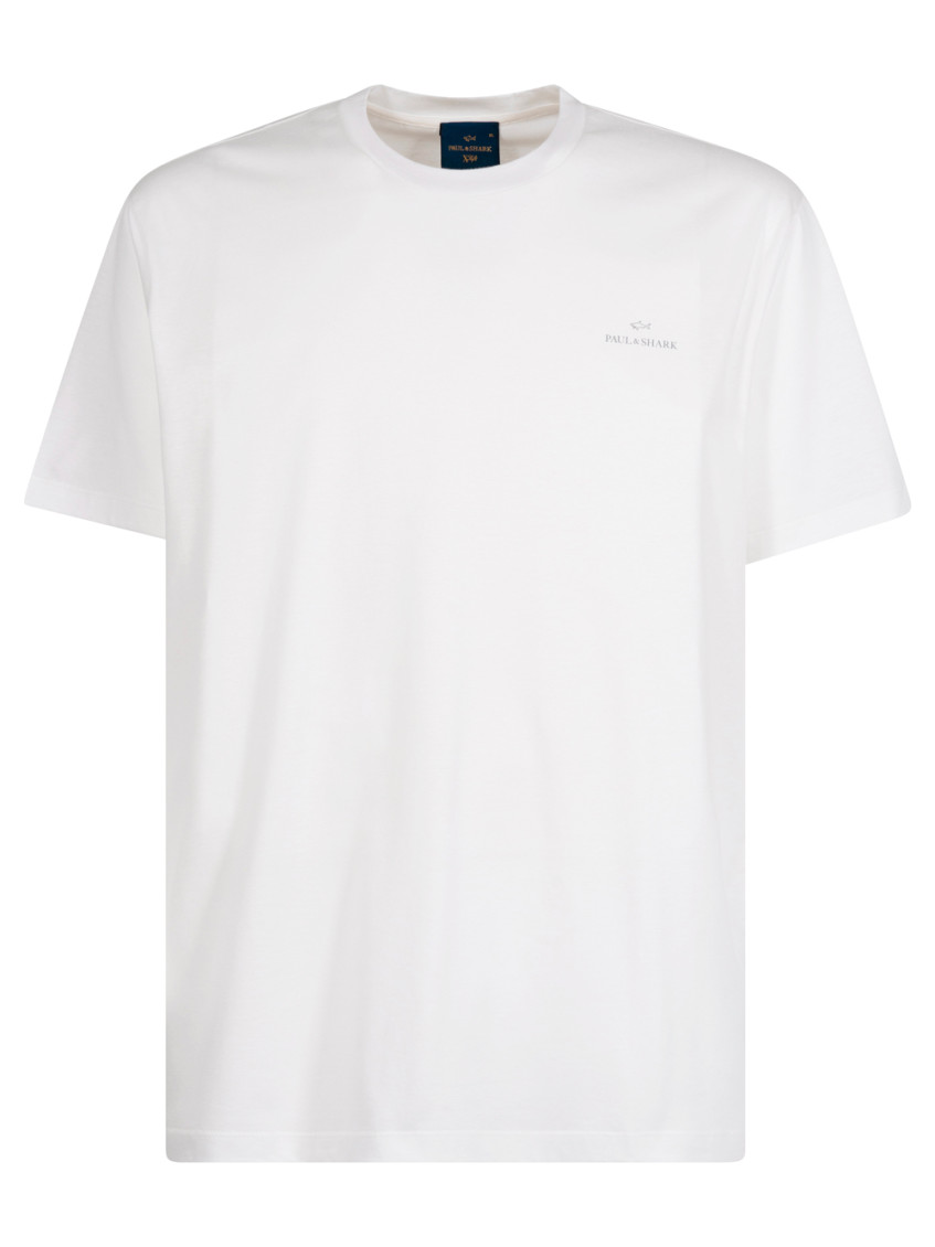 Paul & Shark - cotton blend t shirt logo front