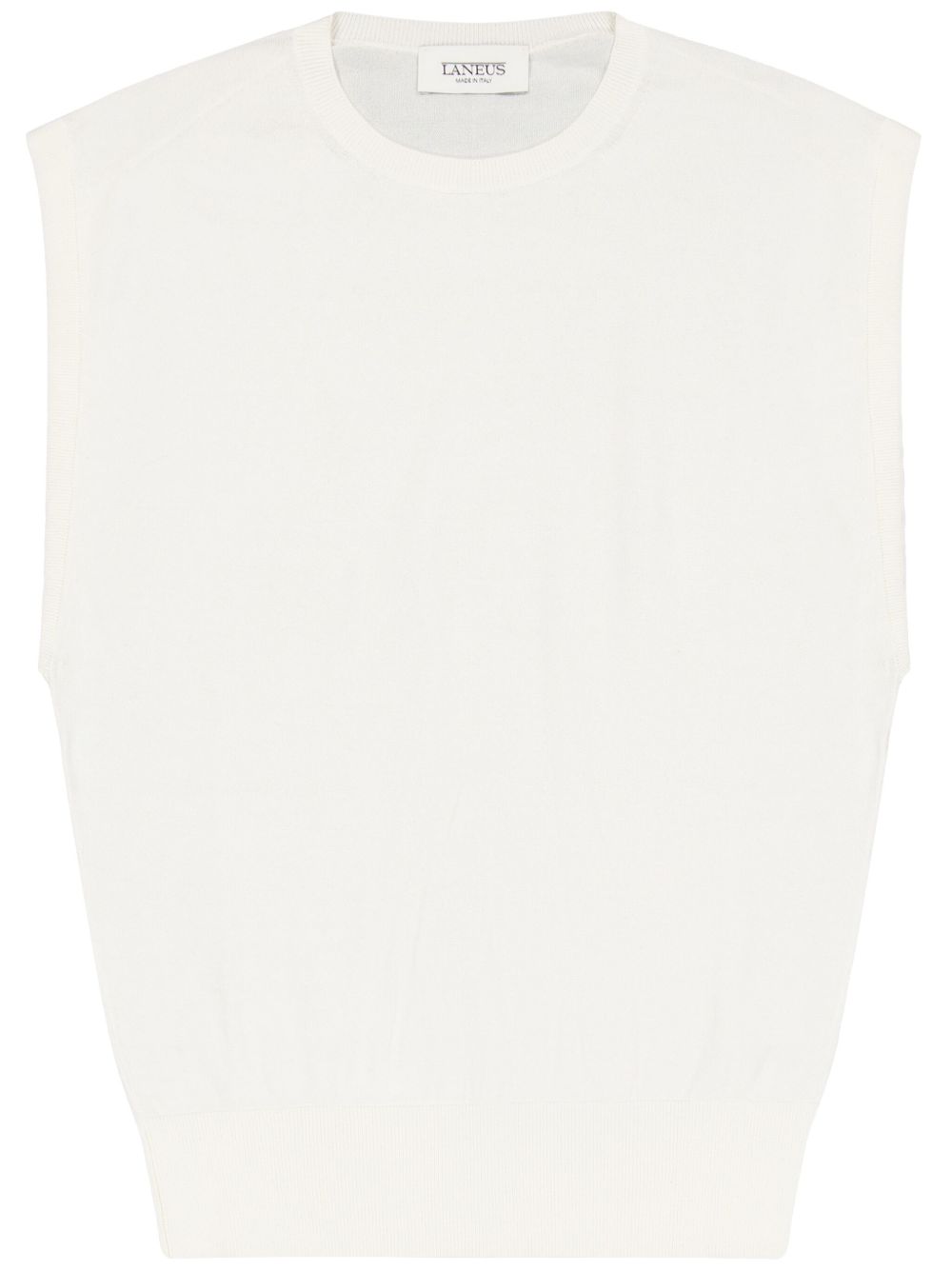 Laneus sleeveless sweater - White
