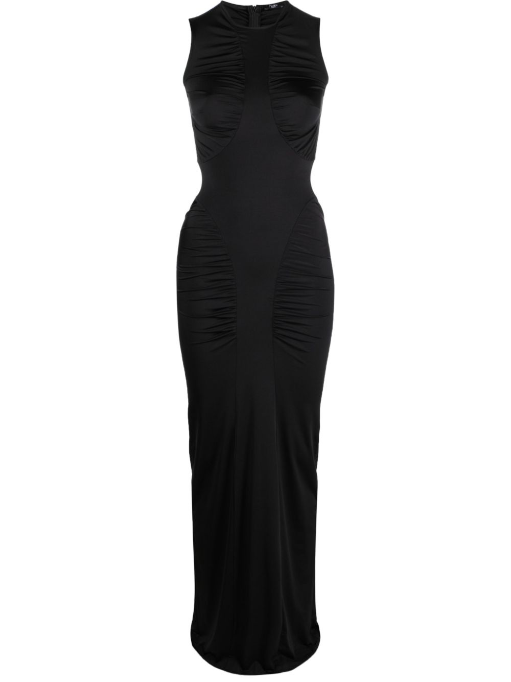 Ruched maxi dress - Black
