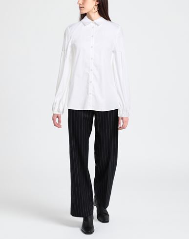 Woman Shirt White Size 0 Cotton, Elastane