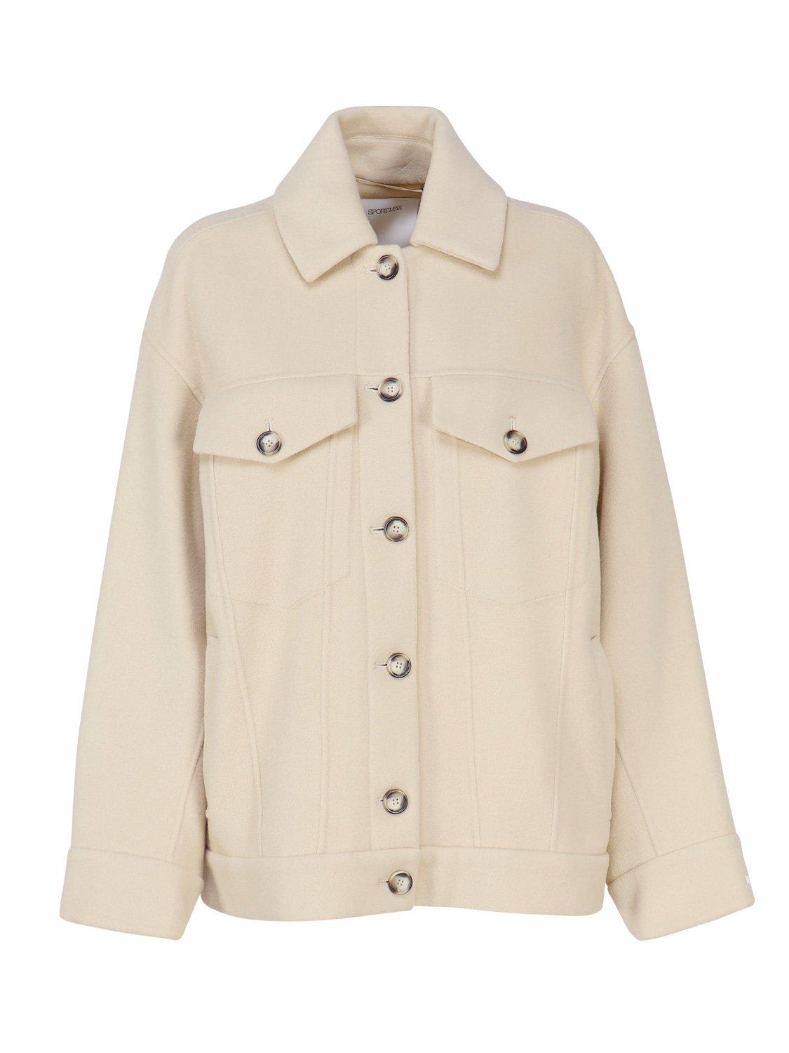 Buttoned Long-Sleeved Jacket