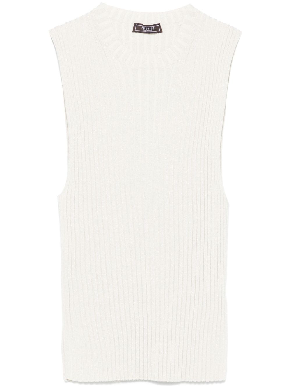 Ribbed tank top - Black