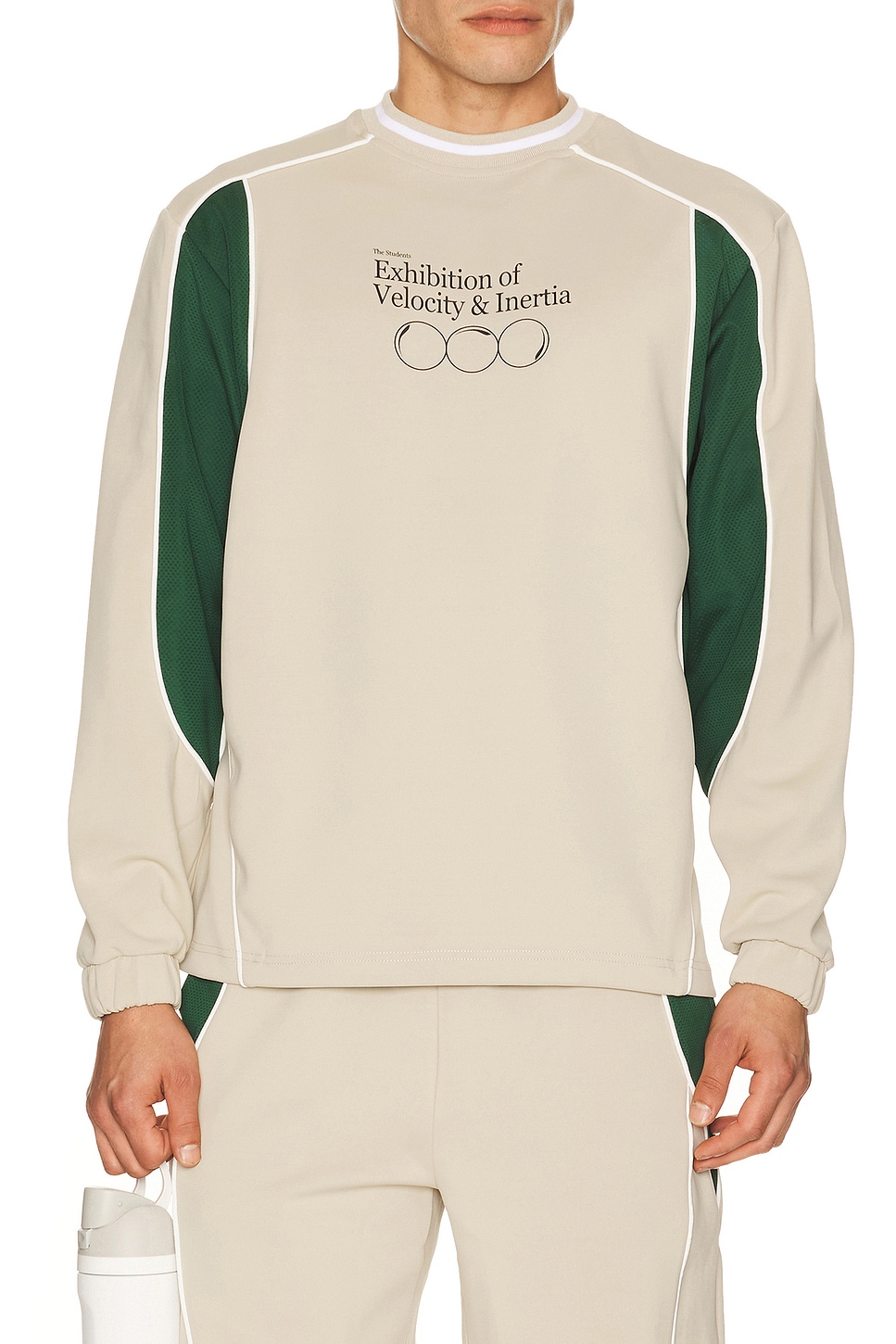 Students Golf Exhibition Track Popover in Sand - Tan. S also in M, L, XL/1X
