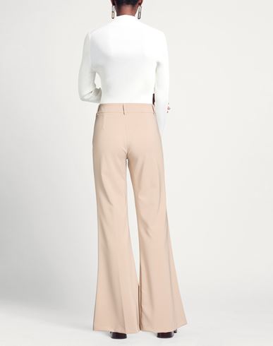 Woman Pants Sand Size 6 Polyester, Elastane