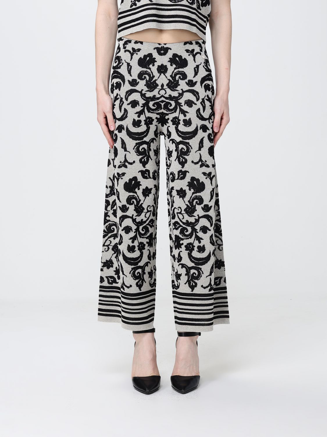 Pants Woman color Silver