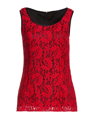 Woman Top Red Size 10 Viscose, Polyamide, Silk