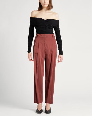 Forte_forte Woman Pants Light brown Size 3 Viscose, Virgin Wool, Elastane