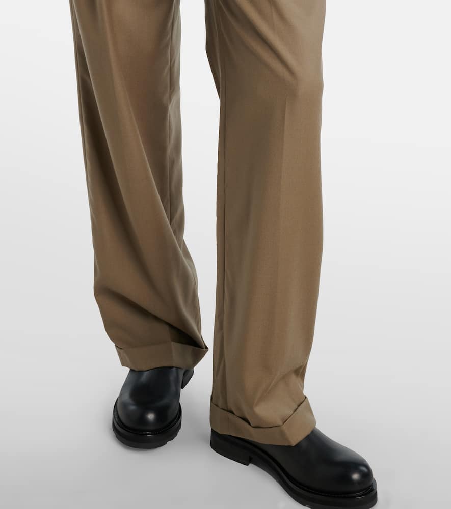 Sorina high-rise virgin wool pants