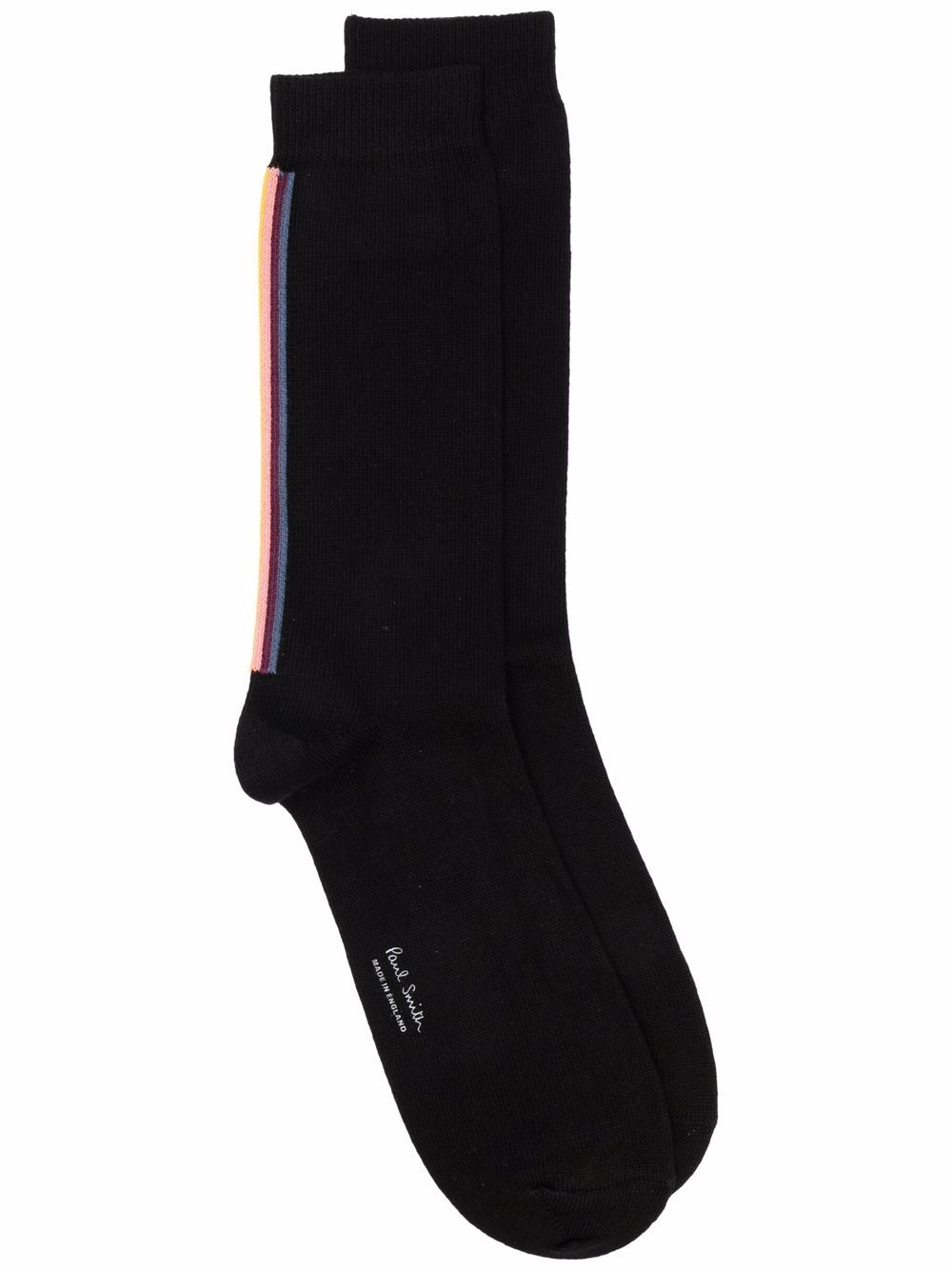 Striped knit socks - Black