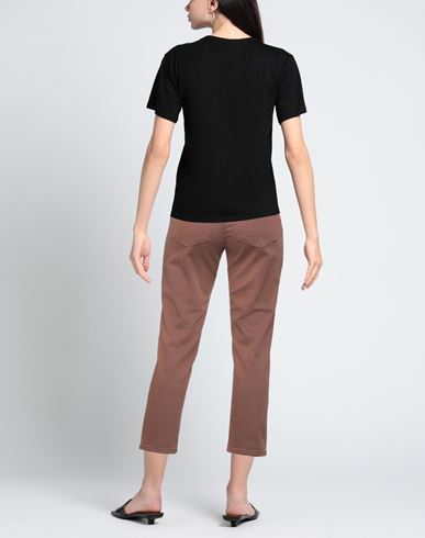 Woman Jeans Chocolate brown Size 10 Cotton, Elastane
