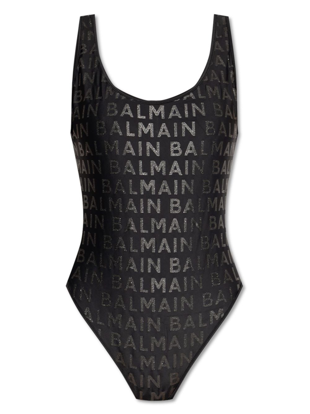 Logo-print swimsuit - Black