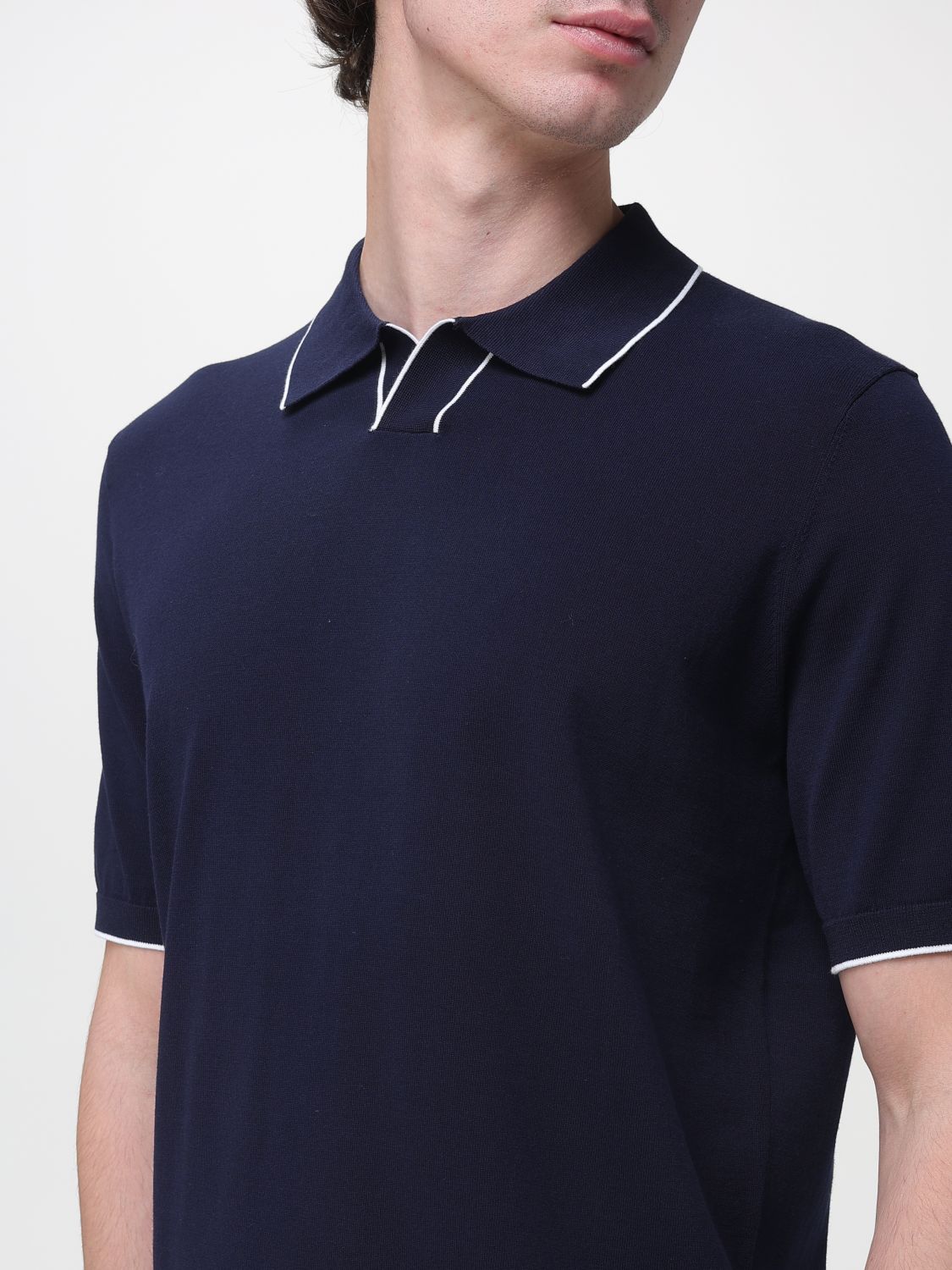 Polo Shirt Men color Blue