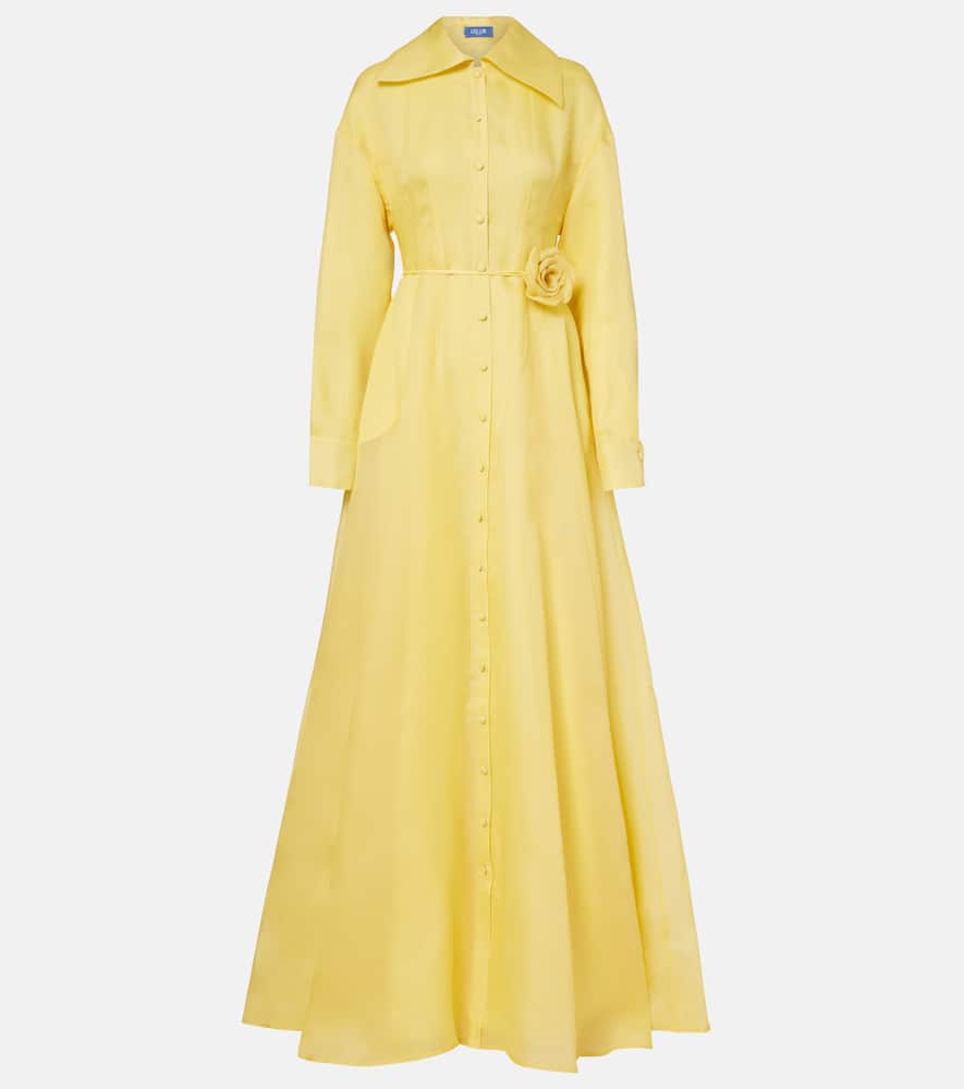 Josephine floral silk gown