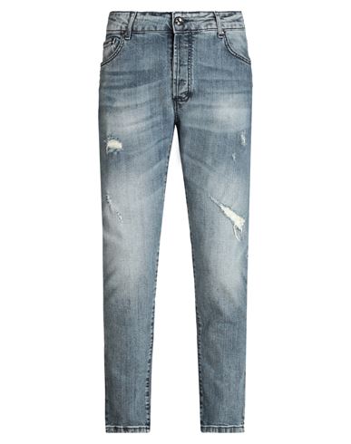 Man Jeans Blue Size 29 Cotton, Elastane
