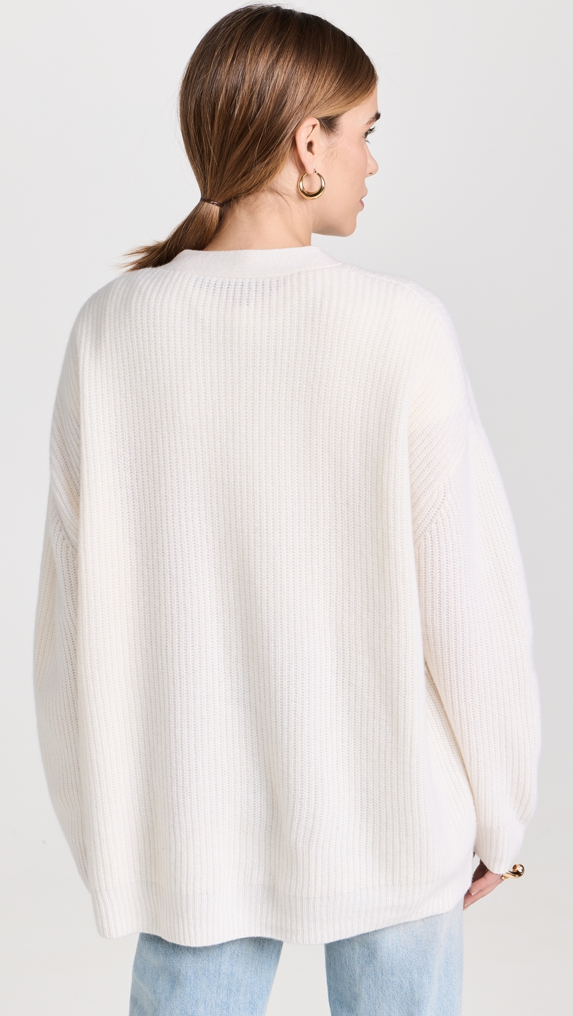 Cashmere Cocoon Cardigan Ivory