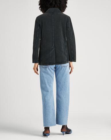 Woman Blazer Charcoal Size 4 Cotton, Viscose
