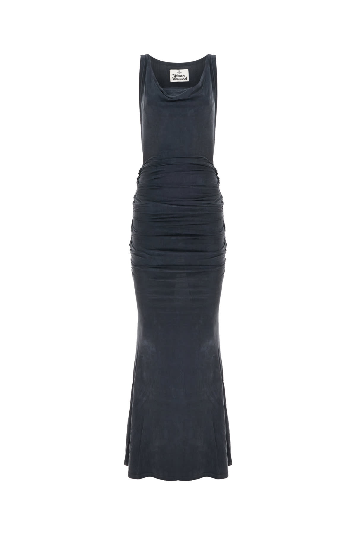 Black Stretch Cupro Dress