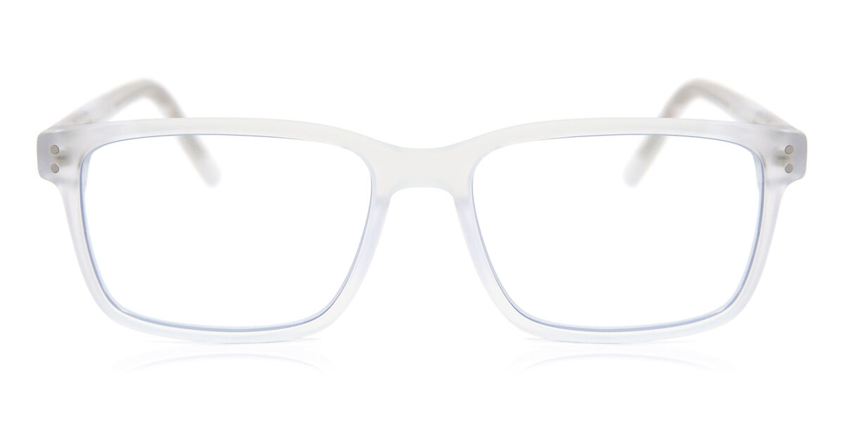 Square Full Rim Plastic Men's Prescription Eyeglasses Online White Size 53 - Free Lenses - Blue Light Block Available - SmartBuy Collection