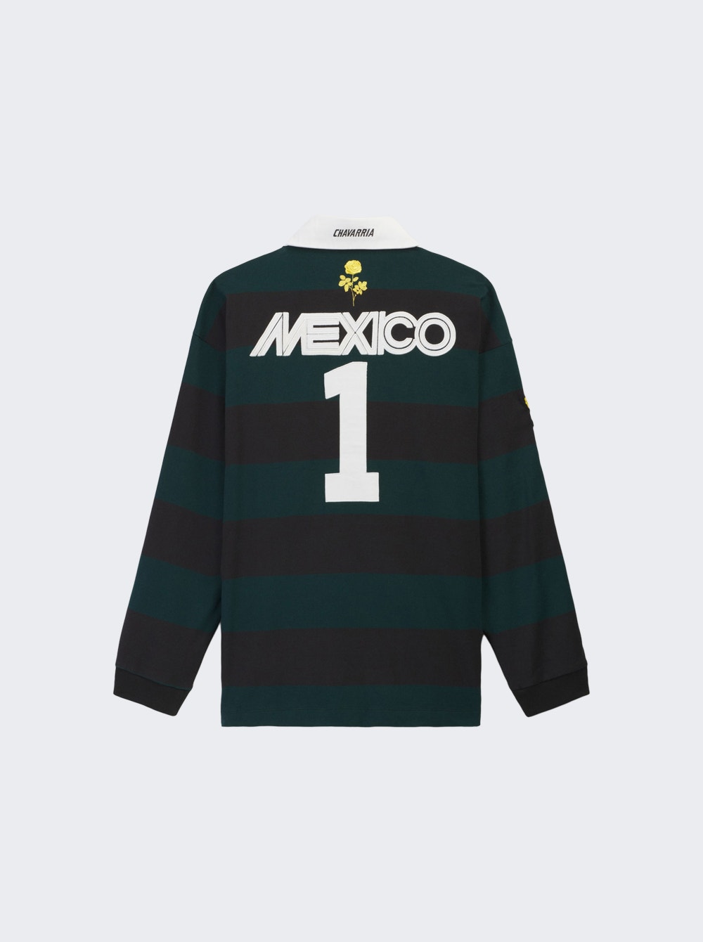 X Willy Chavarria Long Sleeve Rugby Shirt Mexico