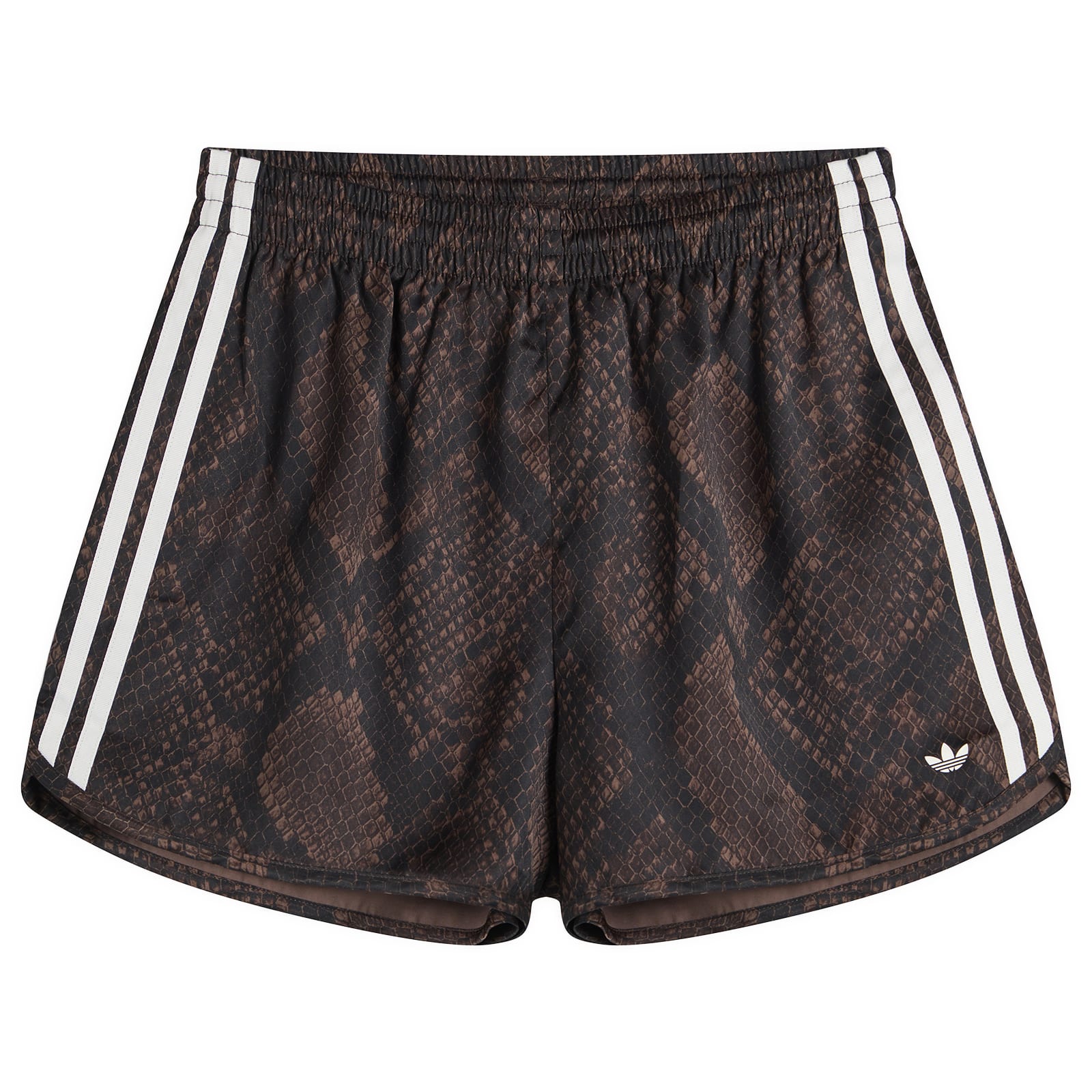 Women's Satin Shorts Earth Strata/Aurora Coffee